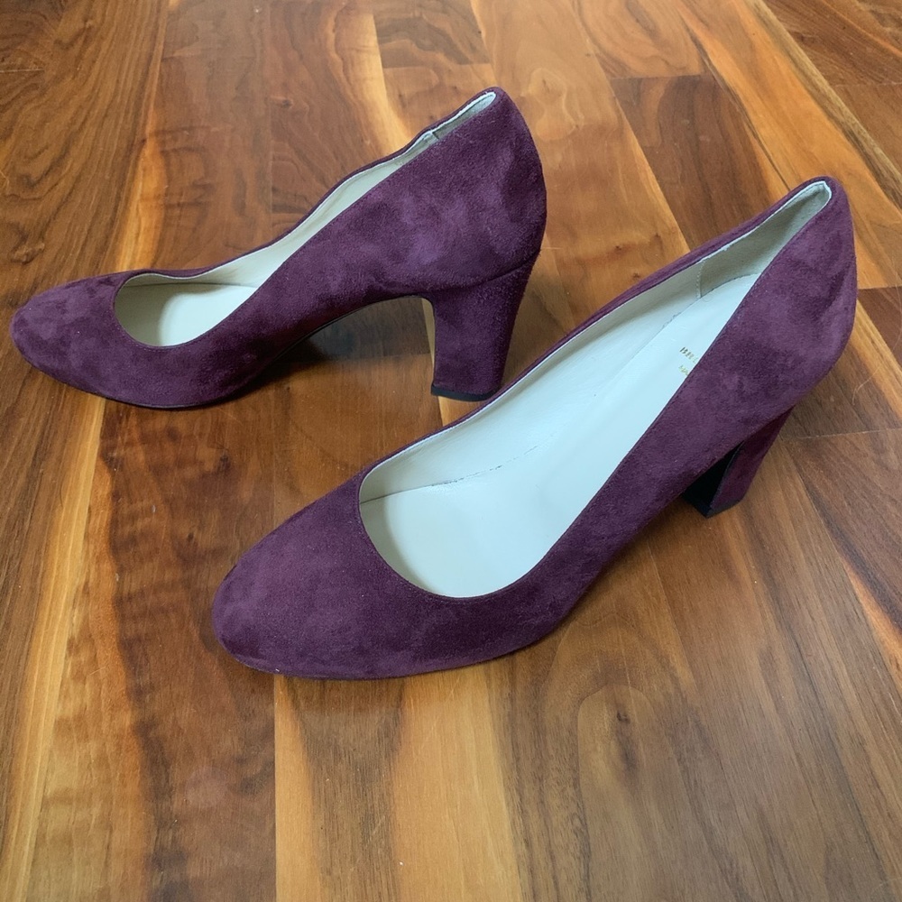 Bruno Magli Paris Suede Block Heel 39.5